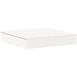  Pješčanik s poklopcem bijeli 111x111x19,5 cm masivna borovina | shoptok.hr