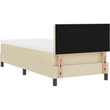  Krevet s opruga kutije s uzglavljem Krema 80 x 200 cm tkanina | shoptok.hr