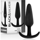 Black&Silver KAEL SILIKONSKI ANALNI ČEPEK S SREDNJIM ROČAJEM, (21263620) Cene