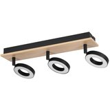 Eglo 901204 - LED spot svetiljka RIELVES 3xLED/4,2W/230V crna/smeđa | Eponuda.com