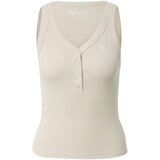 Abercrombie & Fitch Top bež / bela | Shoptok.si