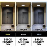  LED prigušiva plafonska svetiljka sa ventilatorom LED/48W/230V 3000-6500K + daljinski upravljač | Eponuda.com