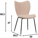 MID.YOU Set Stolov Caen, Bež, 2 Kos | Shoptok.si