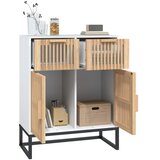  Komoda bijela 60 x 30 x 75 cm od konstruiranog drva | shoptok.hr