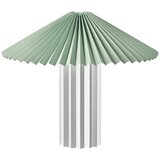 Blomus Stolna lampa s mogućnosti zatamnjivanja u srebrnoj boji/kadulja zelena s tekstilnim sjenilom (visina 36 cm) Taite – Cijene
