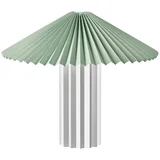 Stolna lampa s mogućnosti zatamnjivanja u srebrnoj boji/kadulja zelena s tekstilnim sjenilom (visina 36 cm) Taite –