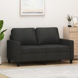 vidaXL Dvosjed od tkanine crni 120 cm Cijene