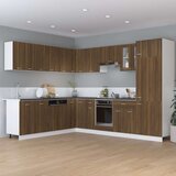 Viseći Viseča kotna omarica rjavi hrast 57x57x60 cm konstruiran les, (20716530) | Shoptok.si