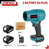 ONEVAN Električni zračni puhalnik, 2000W moč, 200 m/s hitrost vetra, 2 bateriji EU vtič, (5000156962) | Shoptok.si