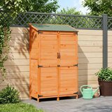 vidaXL Vrtna Šupa s krovom Smeđa 106 5 x 56 x 176 cm Čvrsto drvo jele - Smeđa 106 5 x 56 x 176 cm | shoptok.hr