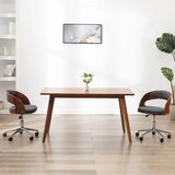 Maison Chic Vrtljiv Jedilni stoli - Vzorci stoli siv ukrivljen les in blago A1747, (22031340) | Shoptok.si