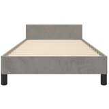  Posteljni okvir z vzglavjem svetlo siv 100x200 cm žamet, (20738740) | Shoptok.si