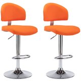 Furnova Barski stolčki 2 kosa oranžno umetno usnje, (22055986) | Shoptok.si