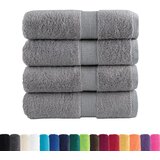 Premium ručnici za goste SOLUND 4 kom. sive 30x50 cm 600 g/m² | shoptok.hr