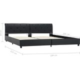  Okvir za krevet od umjetne kože crni 180 x 200 cm | shoptok.hr