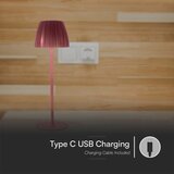  LED prigušiva punjiva stona lampa LED/2,7W/5V 3000-6000K 1800 mAh braon | Eponuda.com