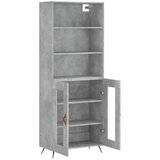  Visoka komoda siva betona 69,5x34x180 cm od konstruiranog drva | shoptok.hr