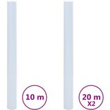 vidaXL Folija za okna 3 kosi statična matirana prozorna bela PVC, (21129076) Cene