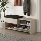Marckeric Kremno bela omarica za čevlje s klopjo Romi – | Shoptok.si
