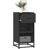 vidaXL Komoda crna 35,5 x 35 x 76 cm konstruirano drvo i metal Cijene