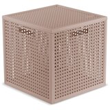 Curver Prašno rožnata škatla za shranjevanje s pokrovom iz reciklirane plastike 28x28x28 cm Kaya Cube – Cene