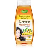 Bione Cosmetics Keratin + Argan regenerirajući šampon za sjajnu i mekanu kosu 400 ml Cijene
