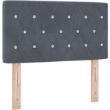 vidaXL Uzglavlje s Kristalnim Dugmetima Tamno Sivo 80 cm Pelo | shoptok.hr