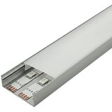 Mitea Lighting aluminijumski profil za led trake sivi nadgradni set sa difuzorom 10x40x2000mm M4010 Cene