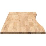 vidaXL Mizna plošča neobdelan 140x60x2,5 cm trdna hrastovina | Shoptok.si