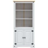 vidaXL Kredenca mehiška borovina Corona Range bela 80x40x170 cm | Shoptok.si