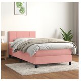  Box spring krevet s madracem ružičasti 80 x 200 cm baršunasti | shoptok.hr