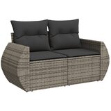  8-dijelni set vrtnih sofa od poliratana s jastucima sivi | shoptok.hr