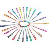 Ikonka KX5555 set gel olovaka 25 komada &amp;ndash; glitter, metalik, fluorescentne i klasične boje, plastična kutija Slike