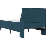  Okvir kreveta s madracem Zidne s uzglavljem 2 pcs Plava Baršun - Plava 90 x 200 cm | shoptok.hr