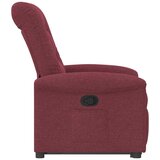  Naslonjač na podizanje od tkanine crvena boja vina | shoptok.hr