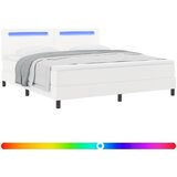  Krevet s opruga kutije Bijelo 180 x 200 cm Umjetna koža | shoptok.hr