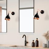 Opviq Zidna lampa E27 Grlo, Crno-bakarno | Eponuda.ba