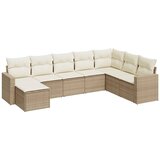  8-dijelni set vrtnih sofa od poliratana s jastucima bež | shoptok.hr