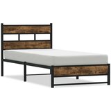 Metalni okvir kreveta bez madraca boja hrasta 107x203 cm | shoptok.hr