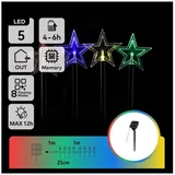 led rgby solarno božićno svetlo LED/1,2V/8 funkcija 1m IP65 800mAh zvezde