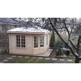 Male kuće Drvena vrtna kuća ARUBA 350 &amp;times; 350 cm sa &amp;scaron;indrom Slike