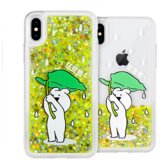 Onasi silikonski ovitek teddy z zelenimi bleščicami za samsung galaxy S9 G960 - prozoren | Shoptok.si