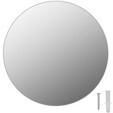  Zidno ogledalo bez okvira s LED svjetlima okruglo stakleno | shoptok.hr