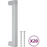 vidaXL Ročaji za omarico 20 kosov srebrna 128 mm nerjaveče jeklo, (21416005) Cene