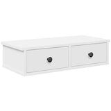 vidaXL Stenska polica s predali bel 60x28x15 cm inženirski les, (22008868) | Shoptok.si