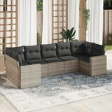  7-dijelni set vrtnih sofa svjetlosivi od poliratana | shoptok.hr