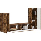  Komplet TV omaric 4 pcs Dimljeni oreh Konstruiran les - - Rjava - 67.7 - 30 x 31 x 100 cm - 2025-vidaXL-Uvoz_2 | Shoptok.si