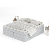 Maison de Rêve Svijetlo sivi boxspring krevet s prostorom za odlaganje/bez uzglavlja 140x200 cm Juniper – | shoptok.hr
