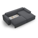 Micadoni Temno siva raztegljiva kotna sedežna garnitura (desni kot) Jodie – Home | Shoptok.si