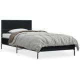 vidaXL Okvir kreveta crni 90 x 200 cm konstruirano drvo i metal Cijene